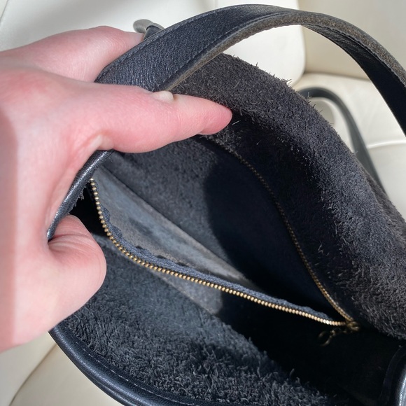 Vintage COACH Prairie Bag in Black Leather Messenger Flap Turnlock Satchel 9954 - Picture 13 of 16